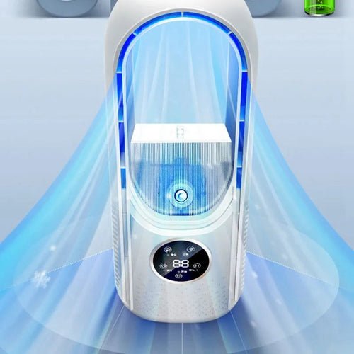 Portable Leafless Electric Fan Air Cooler 6 Speed Silent Timer Air - Solace Air