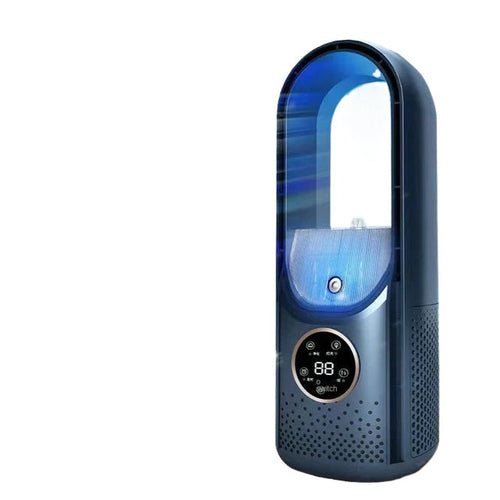 Portable USB Air Cooler Leafless Electric Fan 6 Speed Silent Timer Air - Solace Air